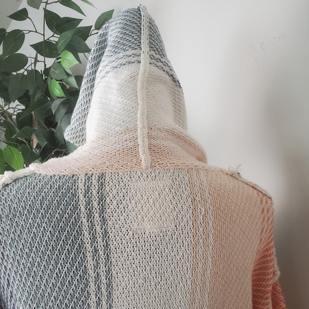 Rip Curl Poncho Hippie Boho Sweater Beach Lounger Medium - Picture 9 of 13